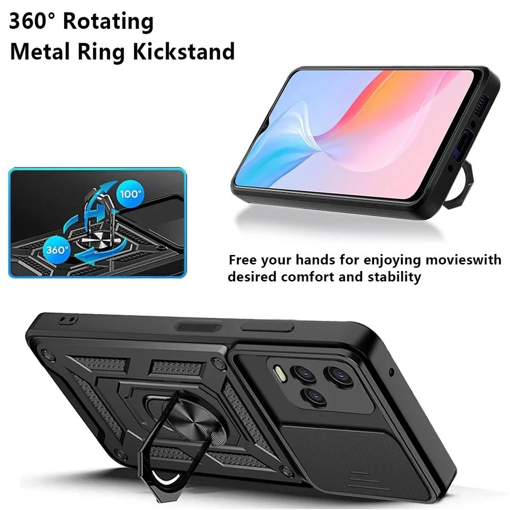 Противоударные бронированные чехлы для телефона VIVO Y28 V30E 5G V30 Pro V30 Lite X100 Pro Y200 iQOOZ7 Y100 V29 V29E Y36 5G Чехол с кольцом-держателем