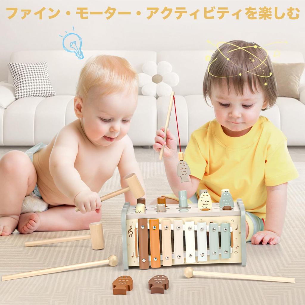 Игрушки Монтессори для мальчиков и девочек, развивающие игрушки из дерева, подарок на день рождения для детей 1, 2, 3 лет, игрушка-молоток, пальчиковое образование, обучающие инструменты Монтессори