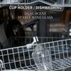 4 Pieces Anti-Slip Kitchenware Flushing Fixing Clip Hanging Goblet Holder  Washing Assistant