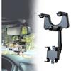 1PCS Car Phone Holder Rotatable and Retractable, 360 Degree Rotatable Rearview Mirror Phone Holder, for A152