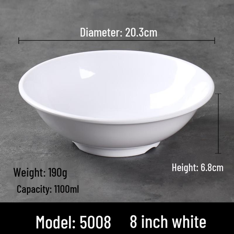 Суповая тарелка для супа и каши A5, меламиновая, термостойкая, с бортиком