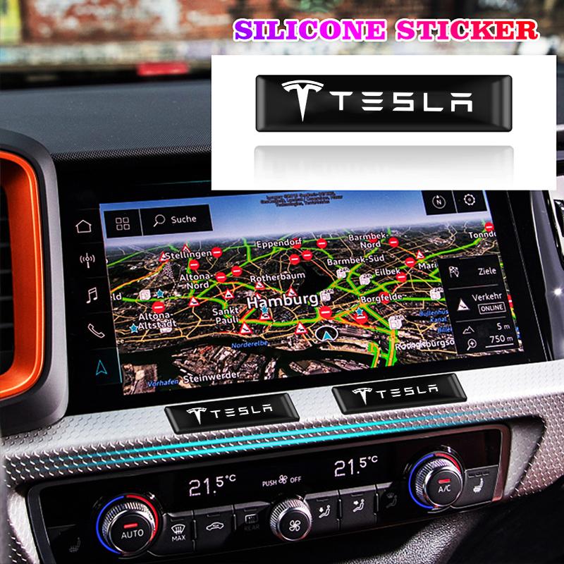 AAAIQ1 2/4/10 шт. 3D Декоративные наклейки-значки для автомобиля Tesla Model 3 Y S X Cybertruck Juguete Roadster Coil Bonina