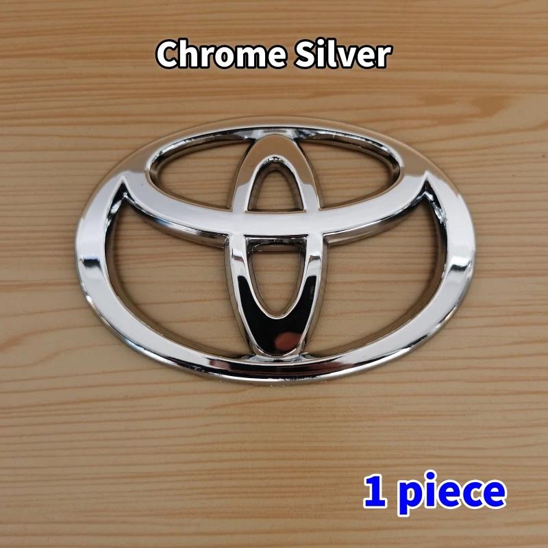 uwhpc2 3D Car Emblem sticker For Toyota Front Grill Hood Rear Trunk Logo Corolla Camry RAV4 Hilux Yaris Prius Prado Badge Accessory