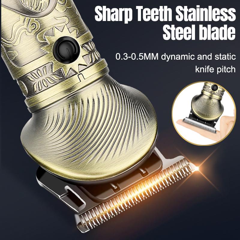 3 в 1 многофункциональный профессиональный мужской электрический набор для стрижки волос, электрическая машинка для стрижки, 3 ножа, возвратно-поступательная бритва