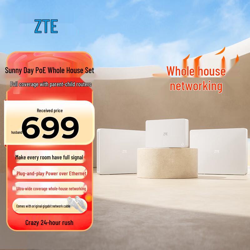 Mesh Wi-Fi роутеры серии ZTE Nebula Sunny Day (Китайская версия)