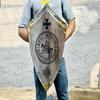 71.12 Cm Medieval Templar Knight Shield Heater Shield 18 Gauge Steel Shield