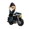 1PCS Gnome Dwarf Resin Crafts Garden Decoration Home Ornaments Biker Old Man Riding Motorcycle Statue Gardening Decorations 2025