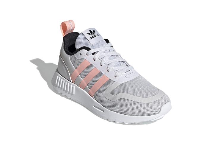 Adidas Originals Multi Slip Resistant Low top Kids' Running Shoes Gray Pink Children Aged 3 7 Years Old FX6401