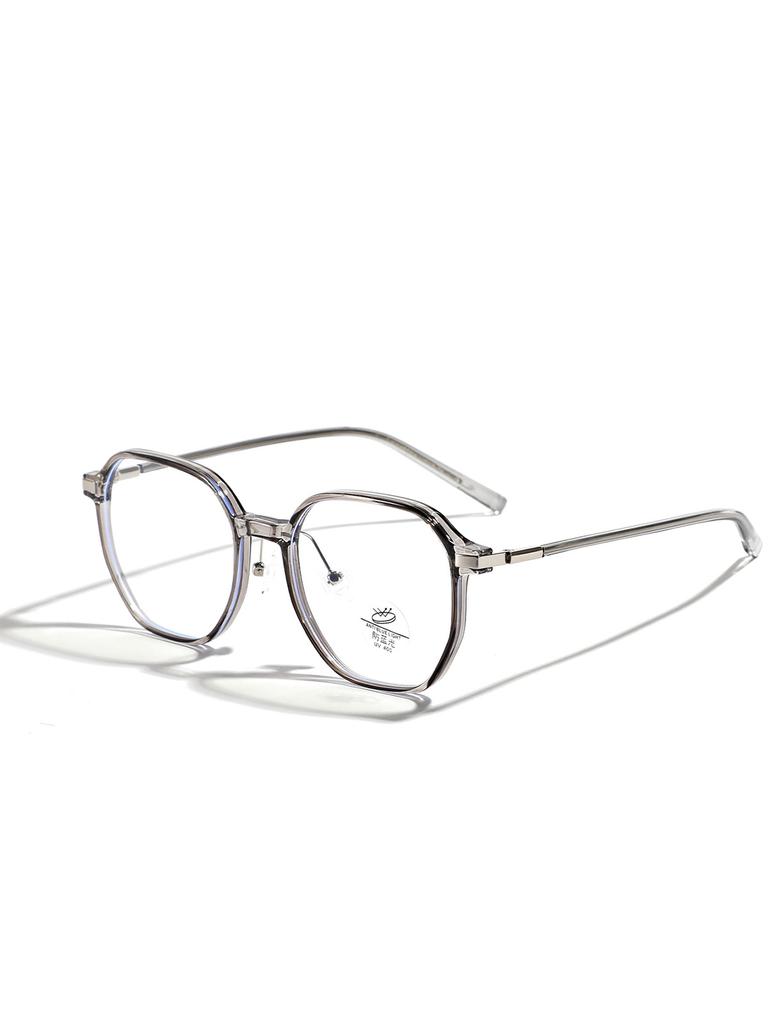 Очки Tr90 квадратные универсальные ретро литературные плоские зеркальные мужские коричневые простые оправы женские