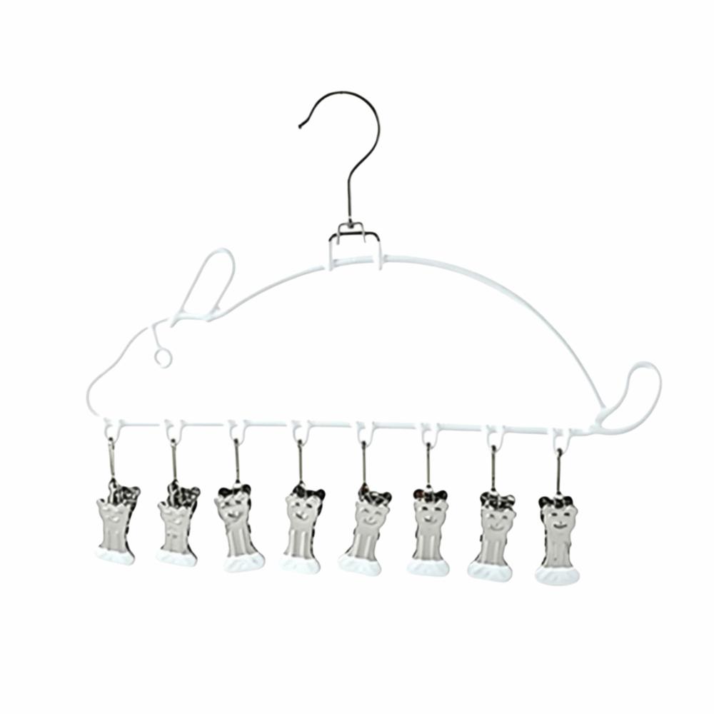 Cat Shape Socks Drying Rack Windproof Clothes Hanger Underwear Drying Clips Indoor Outdoor Use