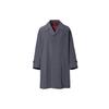 × Jil Sander +J Сотрудничество Свободный крой Однотонный Тренч Мужская верхняя одежда Темно-серый 439929-08