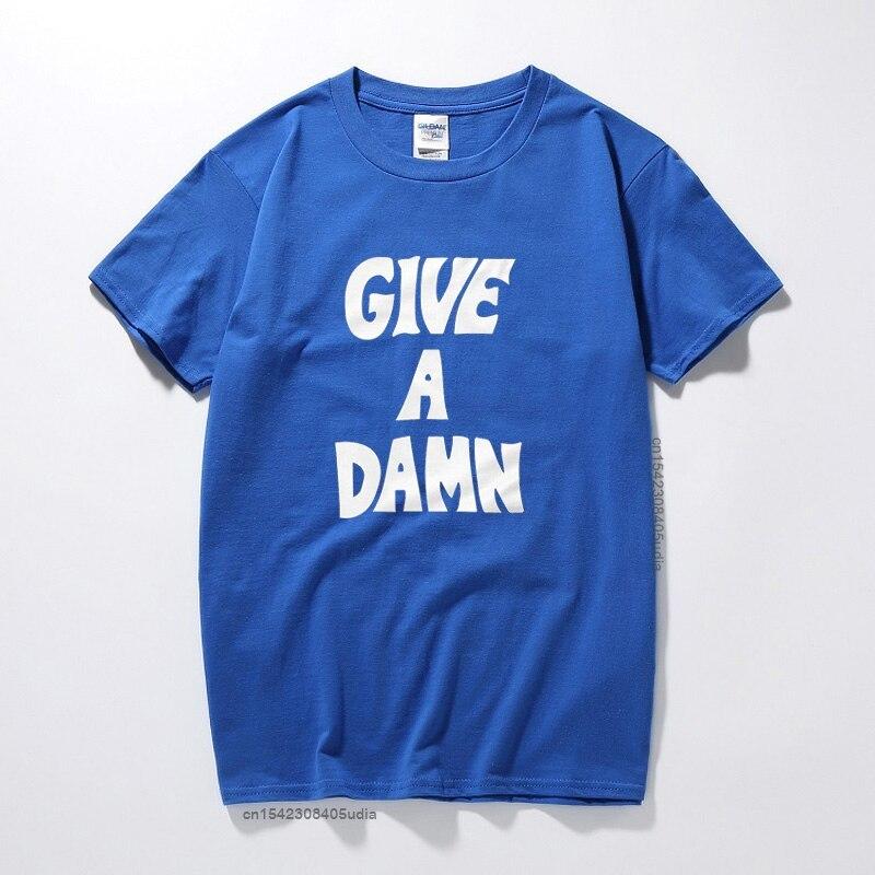 Футболка "Give A Damn", как носит Алекс Тернер, Премиум Хлопок, Музыкальный Топ, Camisetas Hombre, Модная Футболка с Короткими Рукавами