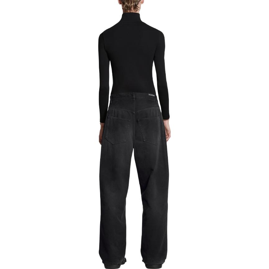 Balenciaga FW23 Jeans Loose Fit Men's Black Gray 745213TPW541011