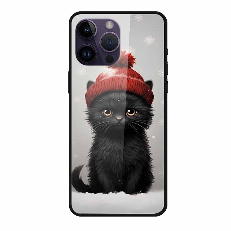 Закаленное Стекло Чехол Для iphone 15 Pro Max Чехол Жесткое Стекло Задняя Крышка Мягкий ТПУ Бампер Для iphone 16 Pro Max Чехол для Телефона 16Pro Max