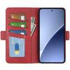 Чехол-подставка для Xiaomi 15 Pro, кожаный кошелек с текстурой теленка, чехол для телефона