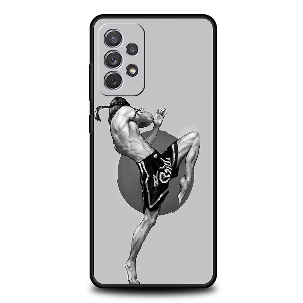 Боксерские перчатки Муай Тай Чехол для телефона Для Samsung Galaxy A15 A13 A35 A55 A51 A71 A41 A31 A21S A03S A05 A23 A25 A33 A53 A73 5G Чехол