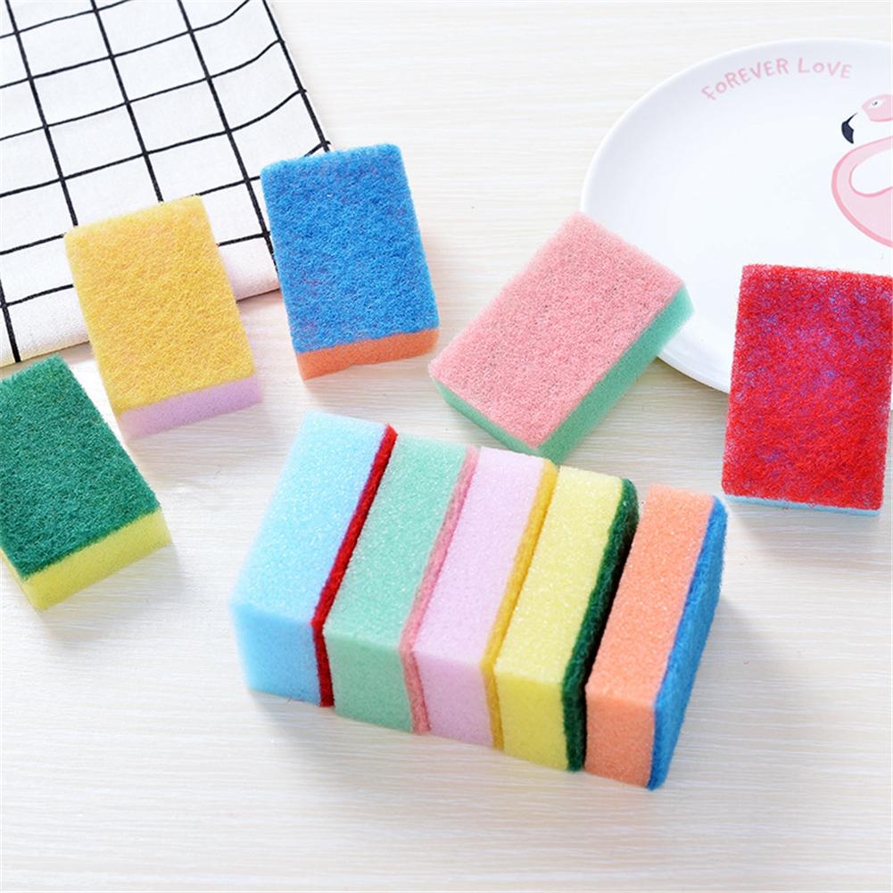 10pcs Set Durable Cleaning Sponge Kitchen Tool for Dishes Bowl Pot Pan