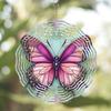 10 Inch Vibrant Butterfly Wind Chime with 360 Degree Rotating Hook Colorful Outdoor Garden Balcony Decor No Battery Needed Perfect Gift