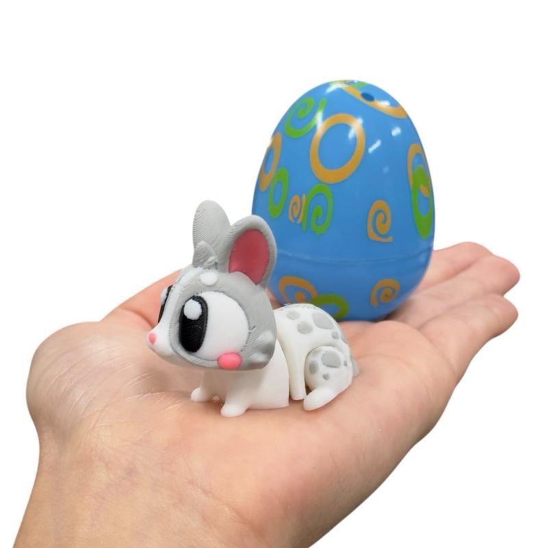 Mini Baby Animals - Cute 3D Printed Articulated Toy Figures - Collectible Figurines Decor