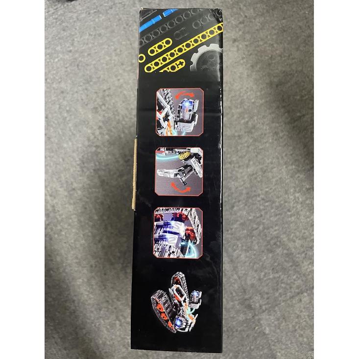 5-in-1 Building Toys with LED Light, APP & Remote Controll Building Block Set, 604 PCS RC Tech Rechargeable Tank Robot Sleigh Tracked Racer Toy, Gift