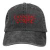 Бейсболки Cannibal Corpse Death Metal Band для мужчин и женщин, состаренная джинсовая шляпа, всесезонная неструктурированная мягкая шляпа