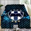 1PC Monter-rey Football Crest Art Printed Soft Flannel Blanket Throw for Adult Bedroom Living Room Sofa Camping Travel Fan gifts Christmas Gifts