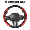 1Pair Car Steering Wheel Covers Booster Micro Fiber Leather Auto Interior Decorative Accessories Universal Carbon Fiber Looking