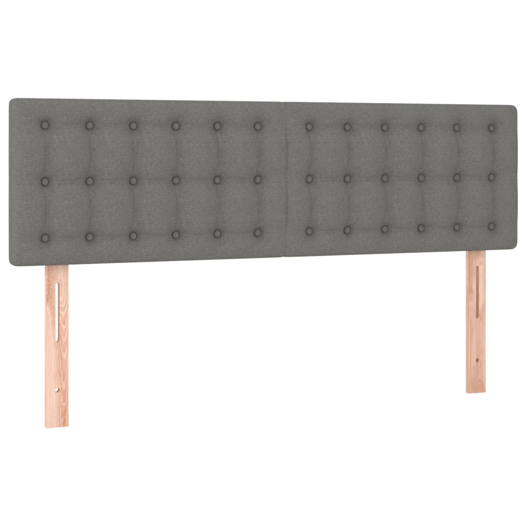 Headboards Dark Grey 144 x 5 x 78 88 cm Fabric