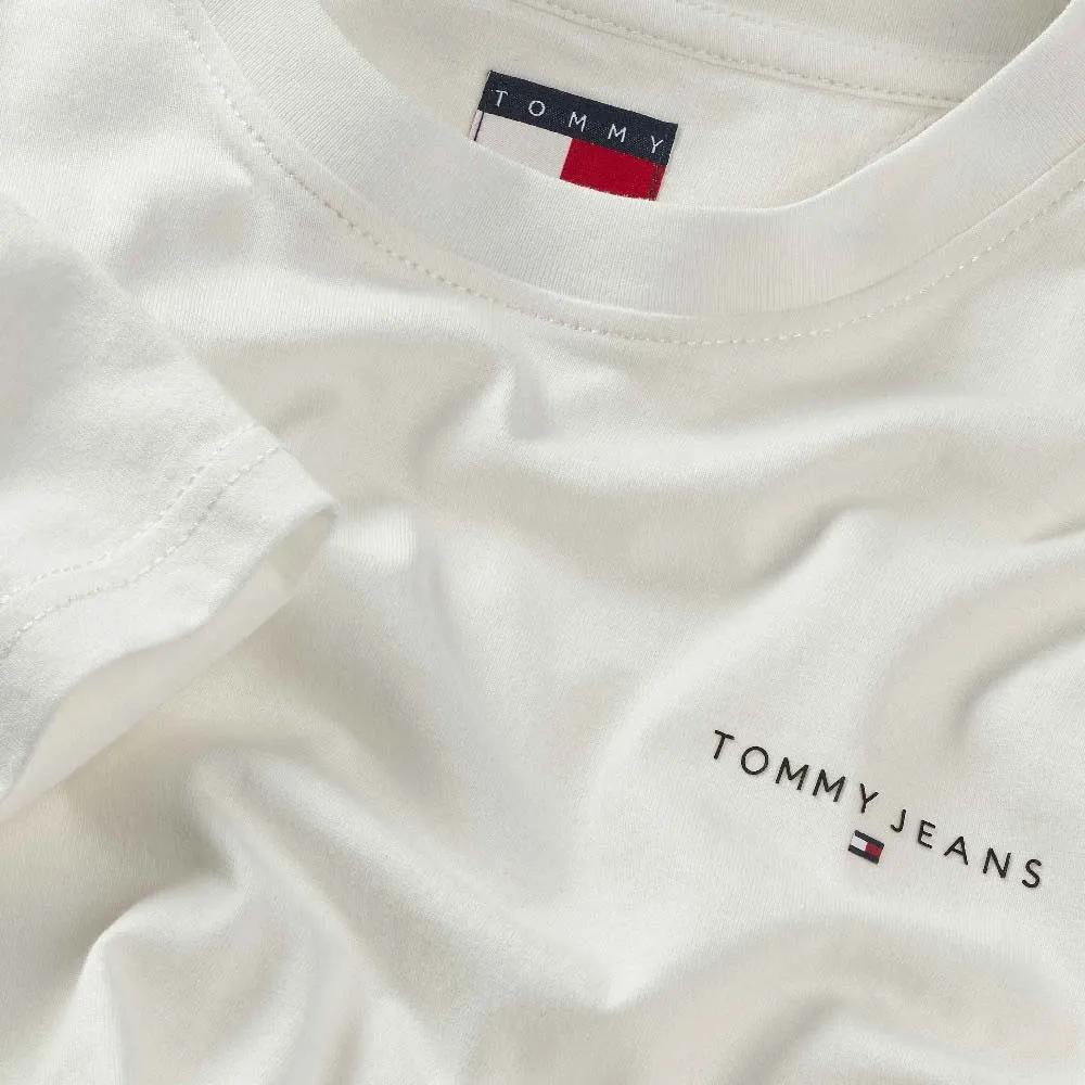 Tommy Hilfiger T-shirt Slim Linéaire Logo short sleeves White
