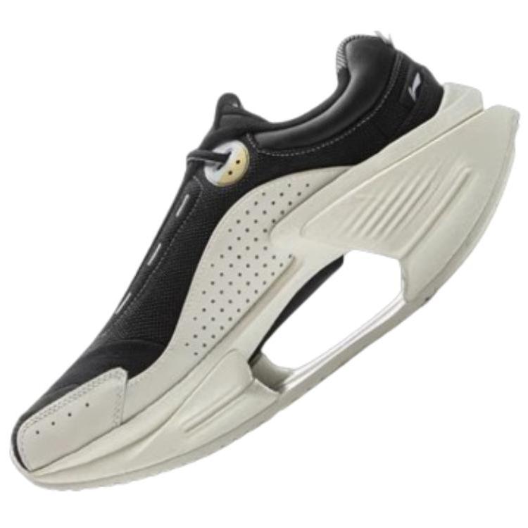 Li Ning Absolute Shadow CRC 2.0 Кроссовки повседневные из синтетической кожи Мужские кроссовки Черно-белые AZGU191-1