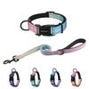 PUKAKO Ошейник и поводок для собаки Собака Собака Большой Ночь Мягкий Мягкий Набор, Ошейник, Поводок, Маленький, Средний, Собаки, Регулируемый, Светоотражающий, Стильный, Сетчатый, Дышащий,