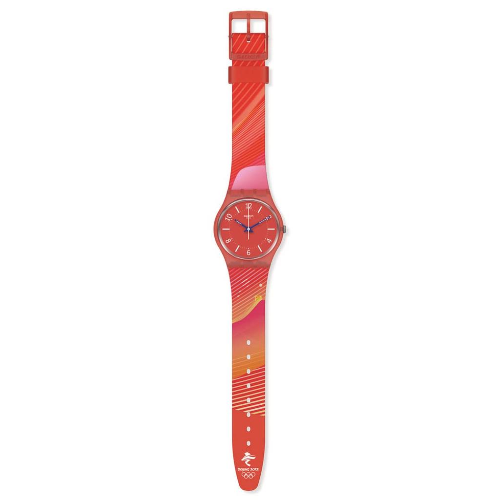 Swatch Gent SO28Z105 Красные наручные часы