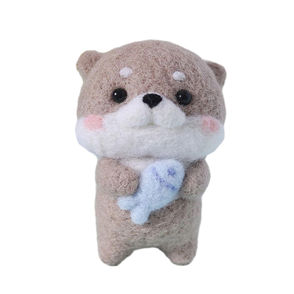 Наборы для валяния иглами с инструкциями по использованию инструментов Материалы для валяния из шерсти капибары для начинающих DIY Animal