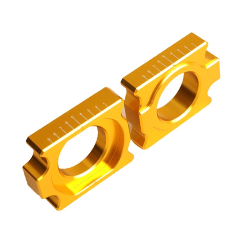Axle Blocks Chain Adjuster for 690 790 950 990 1050 1090 1190 1290 Supermoto Super Adventure S 2pcs