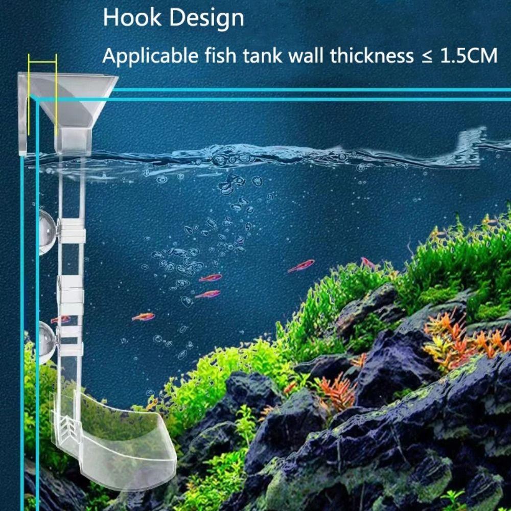 Акриловая трубка-кормушка для аквариума с присоской, кормушка, новая тарелка для кормления креветок
