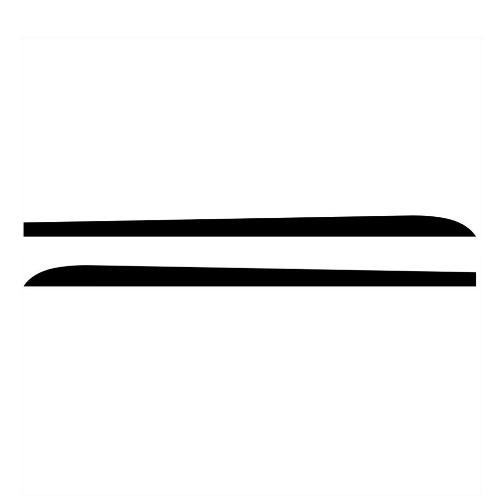 Боковая юбка, 2 шт., наклейки в гоночные полосы, виниловые наклейки из углеродного волокна, 3D замена для BMW f30 f31 f22