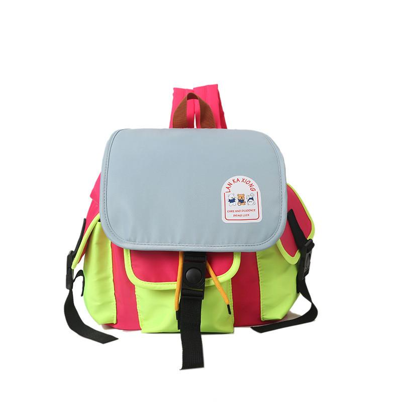 Fashionable Contrasting Color Canvas Backpacks For Boys And Girls Outings Daily