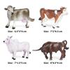 Oenux New Farmer People Model Simulation Farm Staff Feeder Action Figures Pig Animals Figurine Miniature Lovely Toys For Kids