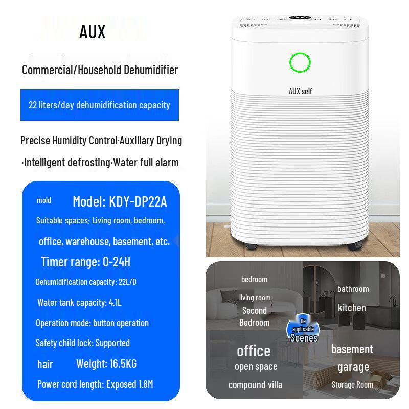 AUX Мощный бытовой осушитель - Поглотитель влаги для спальни и дома