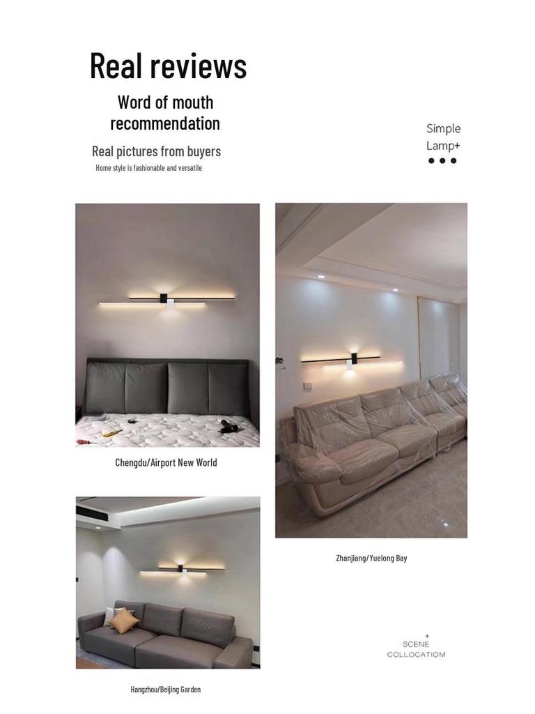 Современный дизайнерский настенный светильник: Стильное прикроватное или гостиное освещение