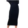 (SU)Women Sexy Solid High-Waist Long Skirt Hip Slim Straight Skirt Hip Wrap Skirts