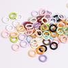 50 шт. 1,7x9 мм Закрытые соединительные кольца Спаянные O-образные круглые кольца Смешанные цвета Соединители для изготовления браслетов, ожерелий, ювелирных изделий своими руками