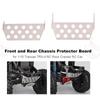 RC Chassis Protector Front Rear Chassis Skid Plate Stainless Steel Armor for TRAX-4 1:10 Remote Control Car Accessories