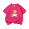 Duck And Flowers Graphic Tee Kids 100 Cotton Crew Neck Muticolor T Shirt Short Sleeve Breathable Tops For Boys Girls Children