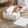 Folding Clothes Storage Boxes with Lid Wardrobe Living Room Clothing Toy Sundries Storage Box Home Drawer Organizer