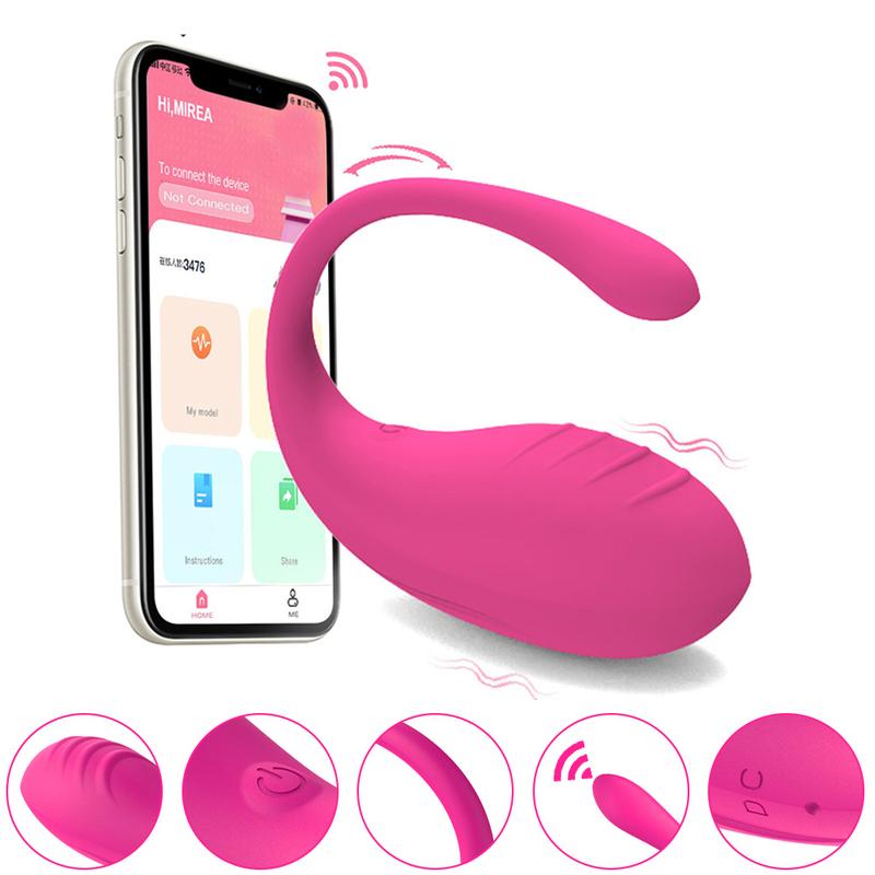 APP Controlled Vaginal Vibrators G Spot 9 Speed Anal Vibrating Egg Massager Wearable Stimulator Adult Sex Toys for Women Couples