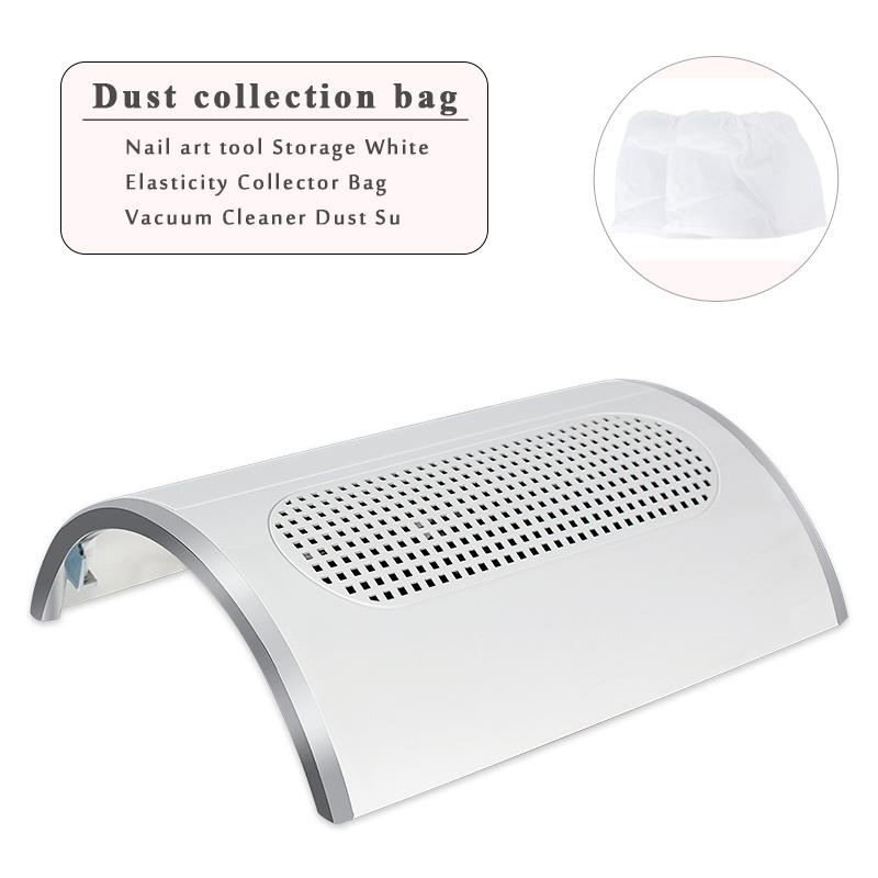 Мощный пылесборник для всасывания ногтей, низкий уровень шума, 3 вентилятора, мощный пылесос для ногтей с 2 ​​мешками для сбора пыли, оборудование для дизайна ногтей