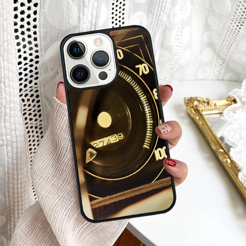 Крутой ретро-спидометр Чехол для телефона Для iPhone 17 Air 16 15 14 Plus для apple 16 11 12 13 Pro Max coque