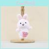 Delightful Mini Plush Dog Rabbit Cat Soft Toy Keychain Backpack Accessory