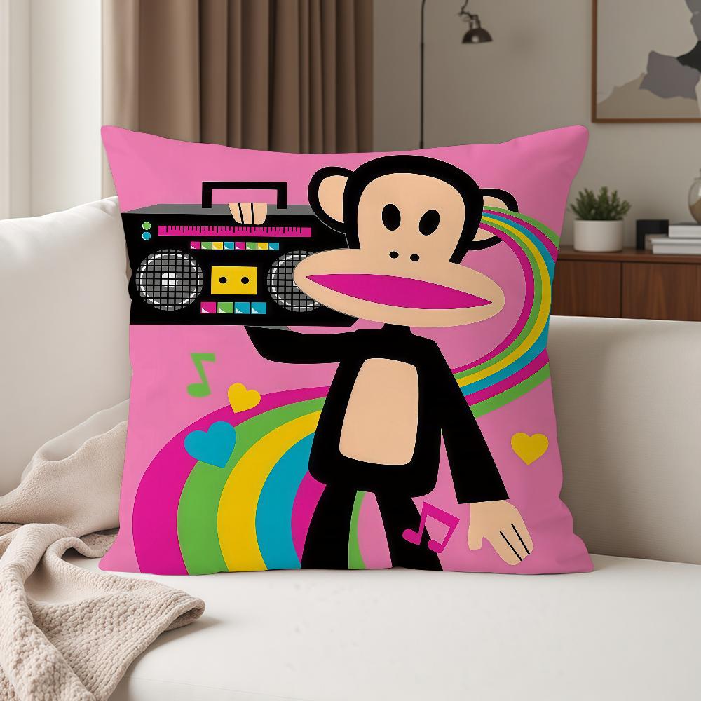 Anime PPaul FFrank Big Mouth Monkey Pillow Case Suitable For Bedrooms Living Rooms Cars Home Decoration